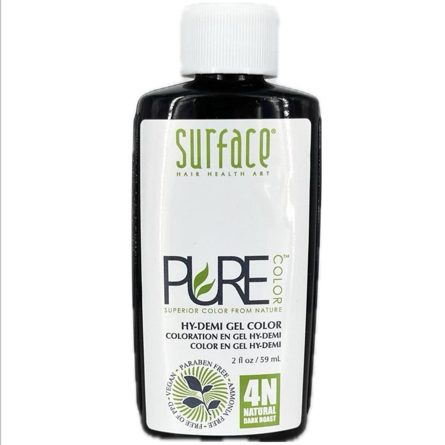 Surface PURE COLOR Hy-Demi Gel Color - 2 fl oz (59 ml) - 4N NATURAL - DARK ROAST